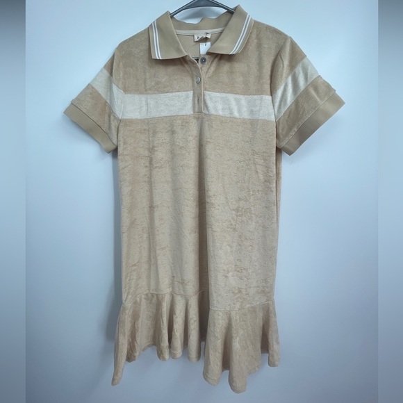 POL CLOTHING Short Dress Retro French terry SMALL NWOT - Picture 2 of 4